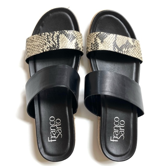 Franco Sarto Babs slide sandals snakeskin - Picture 8 of 10